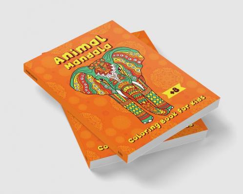 Animal Mandala Coloring Book for Kids : Relaxed coloring book for kids ages 8 and up for girls boys and teens with 50 animal mandalas suitable coloring pencils and markers.