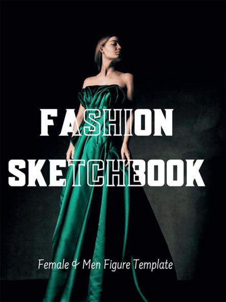 Fashion Sketchbook Figure Template : Women and Men Figure Template
