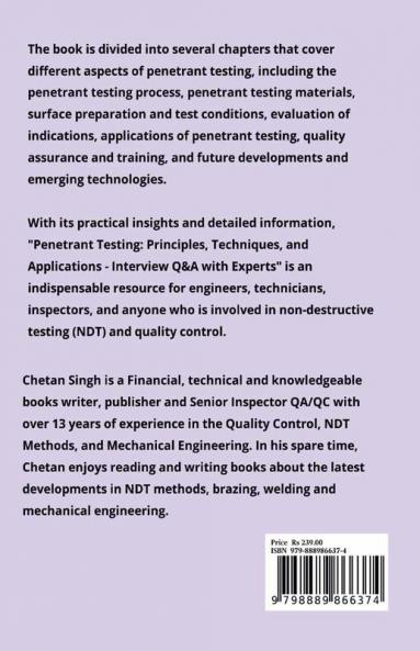 Penetrant Testing Principles Techniques Applications and Interview Q&A
