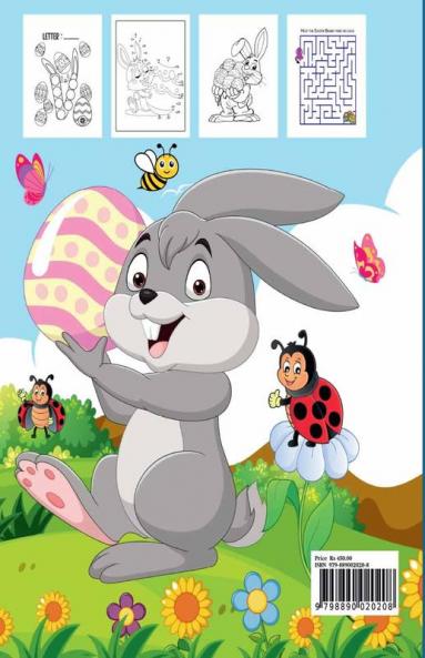 EASTER EGG HUNTER Coloring & Activity Book For Kids