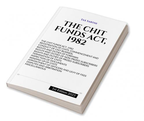 THE CHIT FUNDS ACT 1982 | 1st Edition 2022