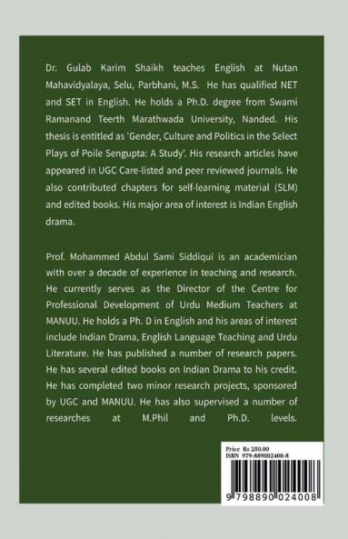Space and Gender in Indian English Drama