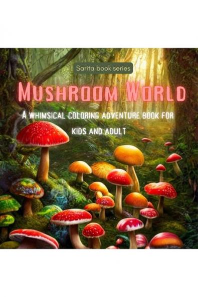 Enchanted Mushroom World Coloring book : A Whimsical Coloring Adventure for Kids and Adults for Stress Relief & Relaxation Coloring Book for all age group from 8 onwards