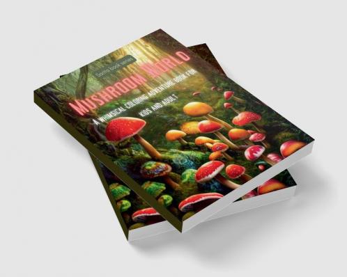 Enchanted Mushroom World Coloring book : A Whimsical Coloring Adventure for Kids and Adults for Stress Relief & Relaxation Coloring Book for all age group from 8 onwards