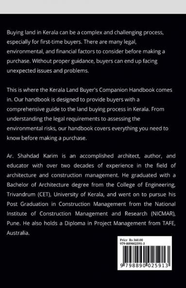 Kerala Land Buyer'S Companion Handbook : 30 Things You Should Know Before Buying Land In Kerala To Build Your House