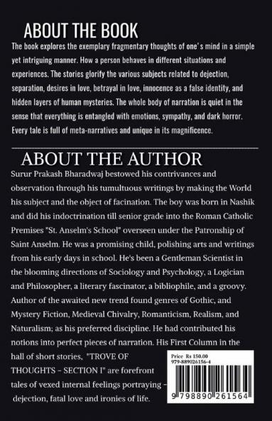 TROVE OF THOUGHTS : The Modern Doctor Faustus and Other Stories - Section I