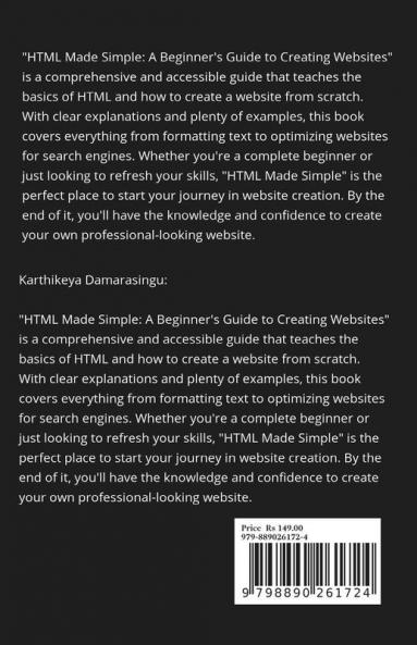 HTML Made Simple: A Beginner's Guide to Creating Websites