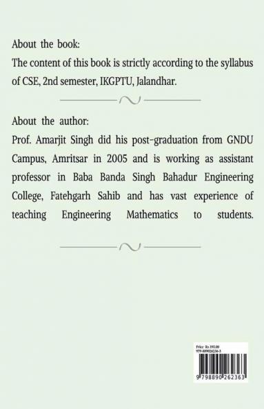 Class notes on Mathematics –II (Probability and Statistics) : Mathematics –II (Probability and Statistics)