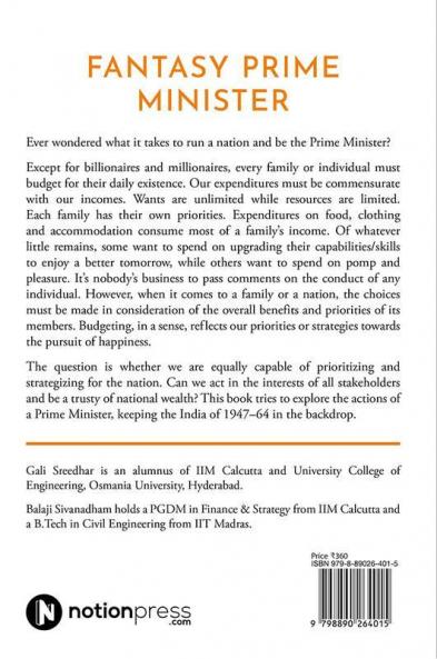 Fantasy Prime Minister |(Volume 2) : Tracing India’s Rise from Ashes: 1947-64