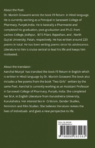 I'll Return : An Anthology of Poems