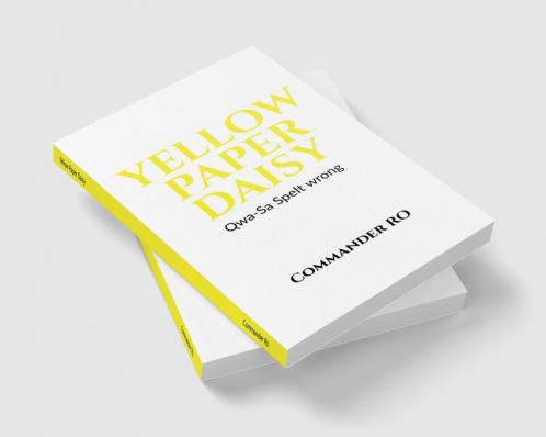 Yellow Paper Daisy : Qwa-Sa Spelt wrong