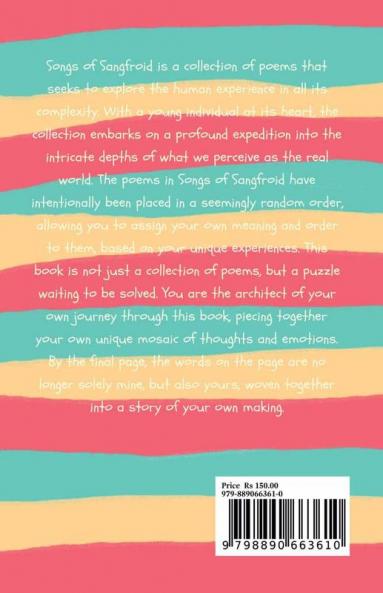 Songs of Sangfroid: This is your poetry book.