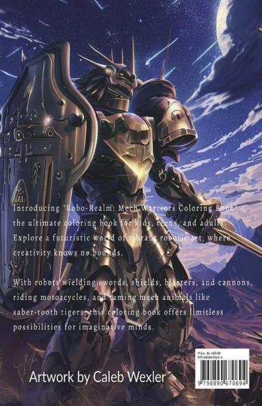 Robo-Realm: Mech Warriors Coloring Book