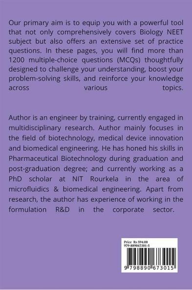 NEET Exam: Biology Mastering Concepts with 1200+ MCQs & Answers