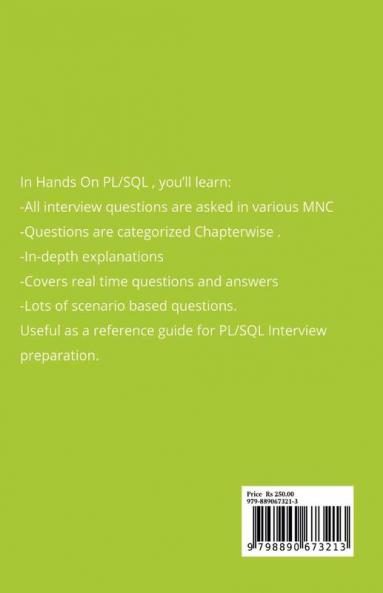 Hands On PLSQL