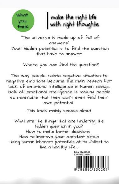Life Thoughts In a Teen Mind : what you think