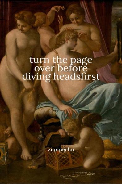 turn the page over before diving headsfirst
