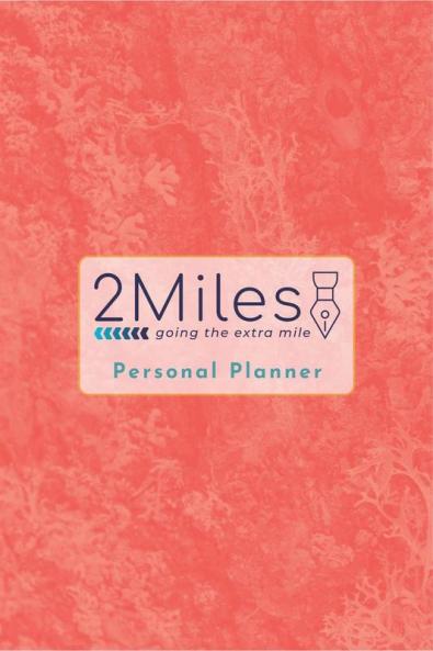 2Miles Personal Planner: 6 months