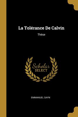 Tolérance De Calvin