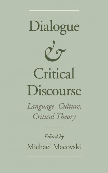 Dialogue and Critical Discourse