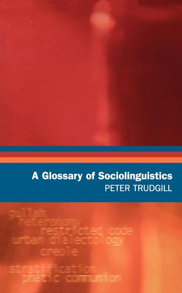 Glossary of Sociolinguistics