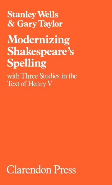 Modernizing Shakespeare's Spelling