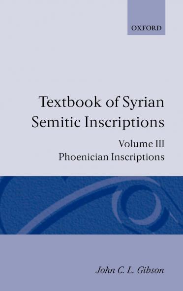 Textbook of Syrian Semitic Inscriptions