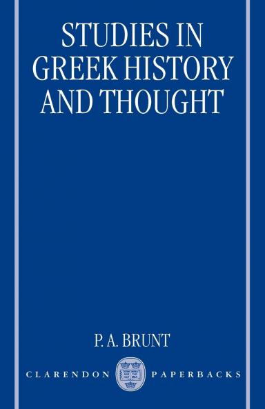 Studies in Greek History and Thought