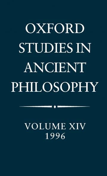 Oxford Studies in Ancient Philosophy