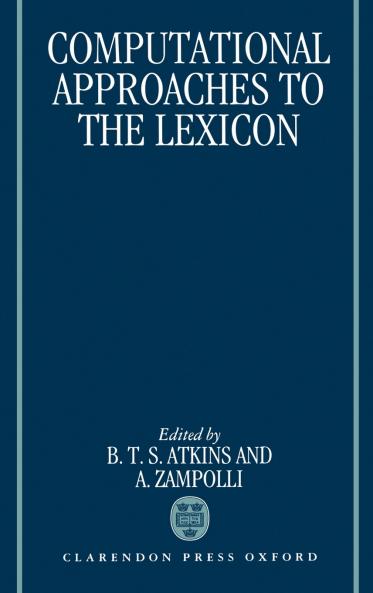 Computational Approaches to the Lexicon