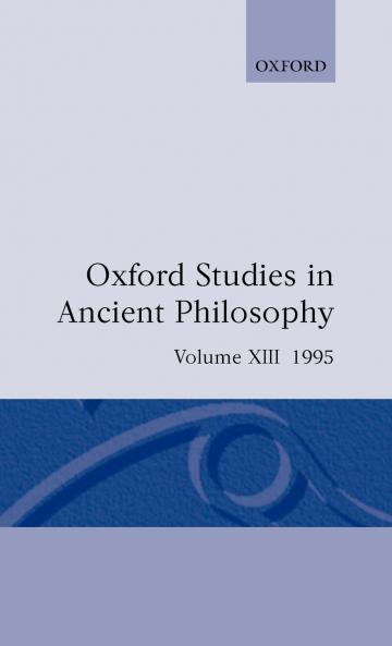 Oxford Studies in Ancient Philosophy