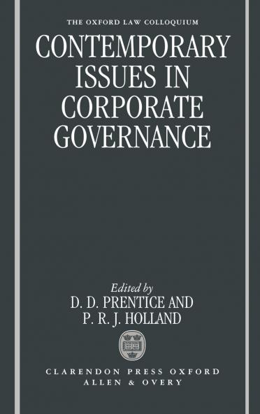 Contemporary Issues in Corporate Governance