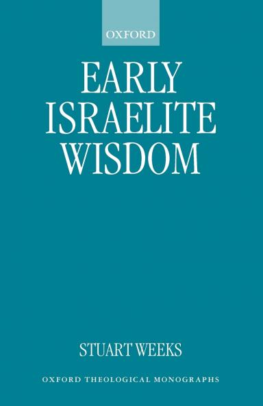 Early Israelite Wisdom