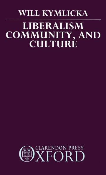 Liberalism Community and Culture