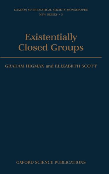 Existentially Closed Groups