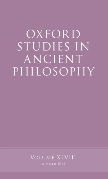 Oxford Studies in Ancient Philosophy Volume 48 (UK)