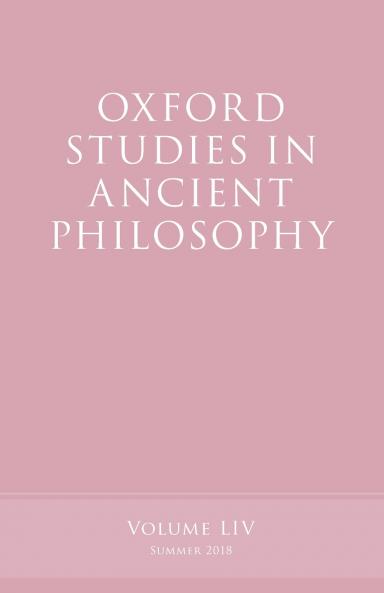 Oxford Studies in Ancient Philosophy Volume 54