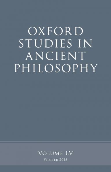 Oxford Studies in Ancient Philosophy Volume 55