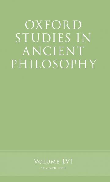 Oxford Studies in Ancient Philosophy Volume 56