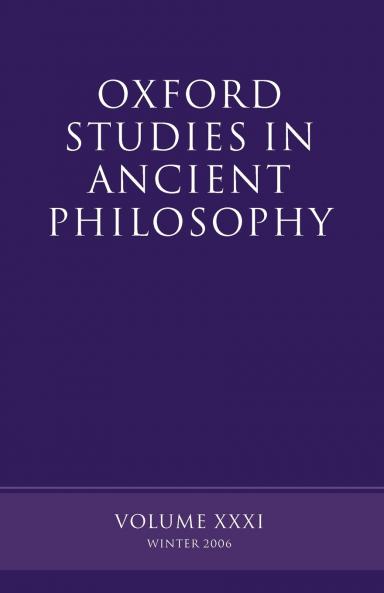 Oxford Studies in Ancient Philosophy