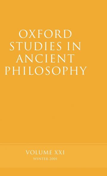 Oxford Studies in Ancient Philosophy