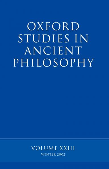 Oxford Studies in Ancient Philosophy