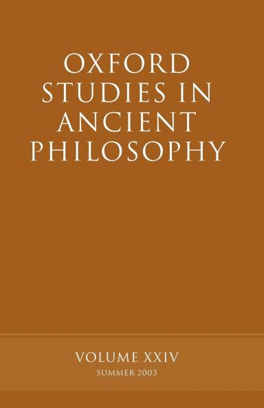 Oxford Studies in Ancient Philosophy
