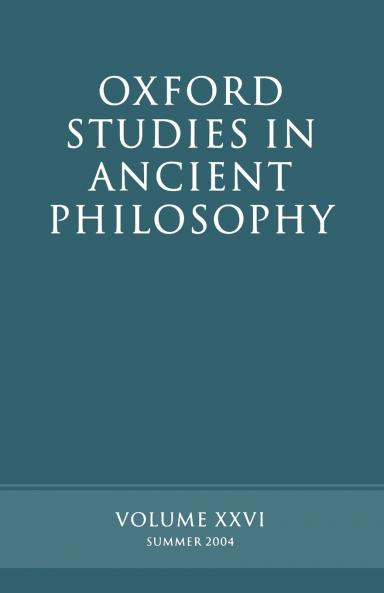 Oxford Studies in Ancient Philosophy