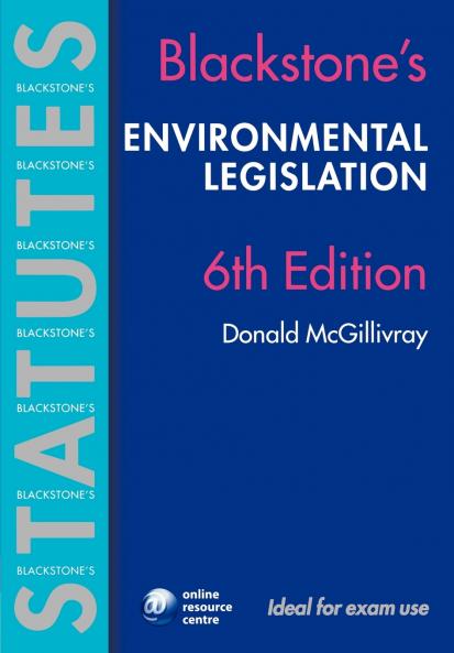 Blackstone's Environmental Legislation