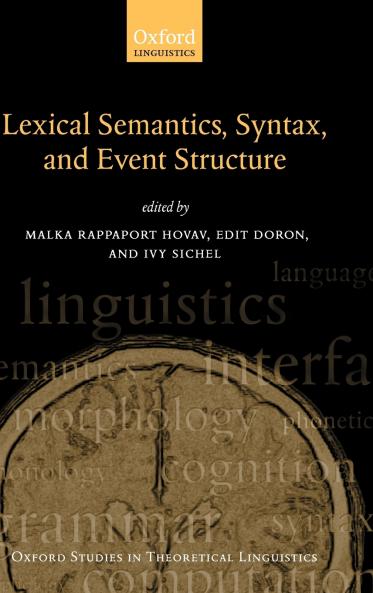 Syntax Lexical Semantics and Event Structure