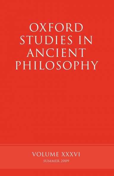 Oxford Studies in Ancient Philosophy