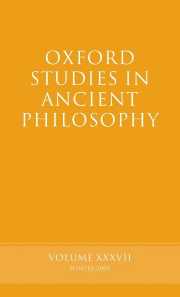 Oxford Studies in Ancient Philosophy