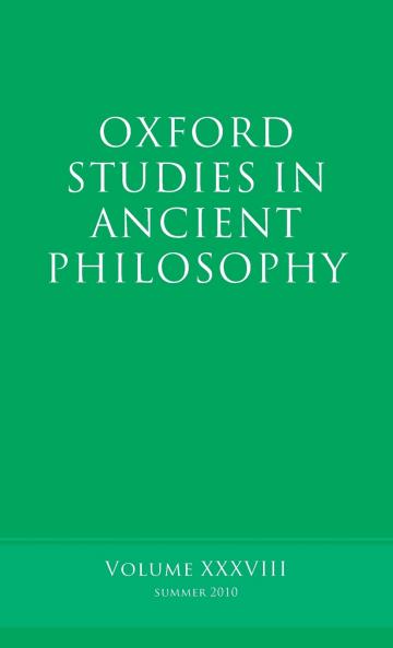 Oxford Studies in Ancient Philosophy