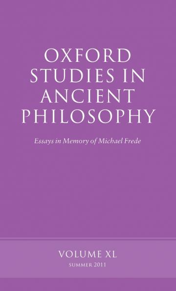 Oxford Studies in Ancient Philosophy